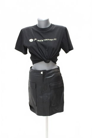 Dámska sukňa Amisu, farba čierna, veľkosť 34