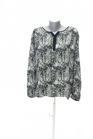 Dámské tričko Taifun bez potisku, barva vzorovaná, velikost XL