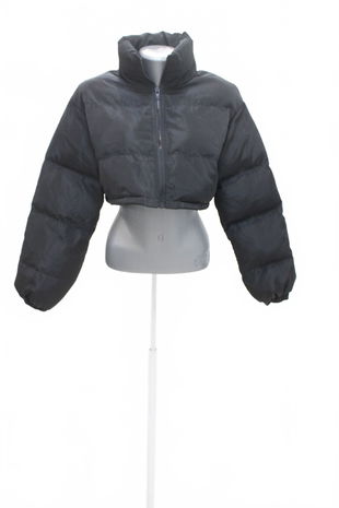 Dámska zimná bunda Shein, farba čierna, veľkosť 36