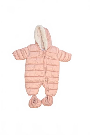 Dievčenská zimná kombinéza Marks & Spencer, farba ružová, veľkosť 2-3 m