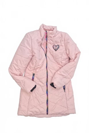Dievčenská zimná bunda Lewro, farba ružová, veľkosť 152