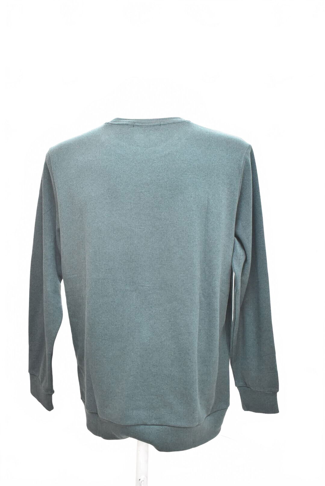 Pánská mikina Benter bez potisku, barva zelená, velikost XL