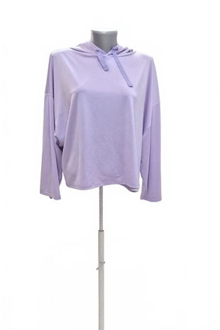 Dámska mikina Pimkie bez potlače, farba fialová, veľkosť L