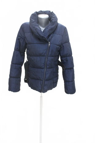 Dámska zimná bunda H&M, farba modrá, veľkosť 38