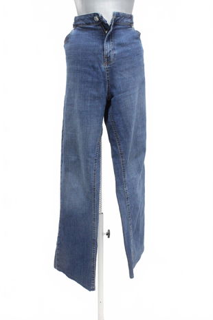 Dámské kalhoty F&F, barva denim, velikost 46