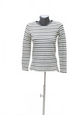 Dámske tričko Massimo Dutti bez potlače, farba pruhovaná, veľkosť XS