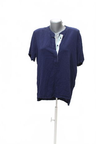 Dámske tričko Sandwich bez potlače, farba modrá, veľkosť 42