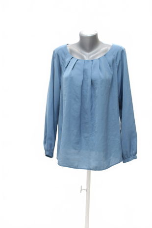 Dámske tričko Sisley bez potlače, farba modrá, veľkosť M