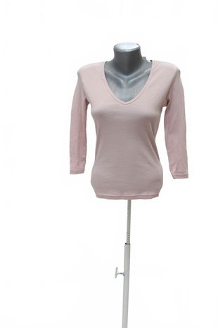 Dámske tričko Calvin Klein bez potlače, farba ružová, veľkosť S