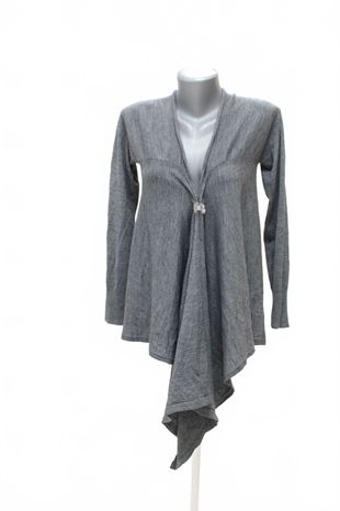 Dámsky kardigan Sisley, farba sivá, veľkosť S