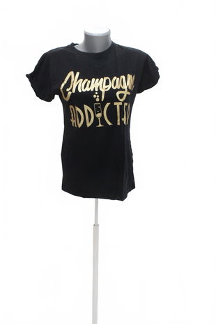 Dámske tričko Tezenis s potlačou, farba čierna, veľkosť S