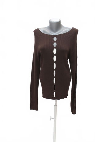 Dámsky sveter Leger, farba hnedá, veľkosť M