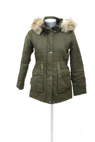 Dievčenská zimná bunda Genesis, farba khaki, veľkosť 158