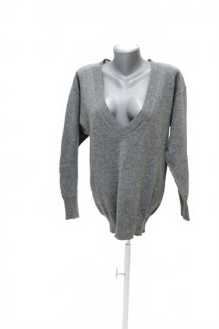 Dámský svetr Sisley, barva šedá, velikost XL