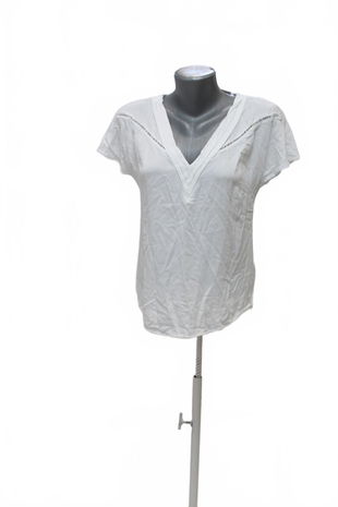 Dámske tričko Guess bez potlače, farba biela, veľkosť S