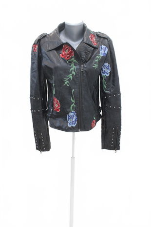 Dámska bunda Amisu, farba kvetovaná, veľkosť 40