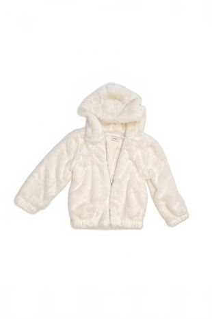 Dievčenská bunda F&F, farba biela, veľkosť 4-5 r