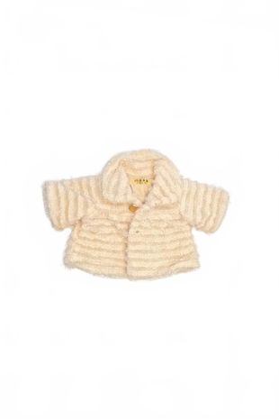 Dievčenský kabát Genesis, farba béžová, veľkosť 1-3 r