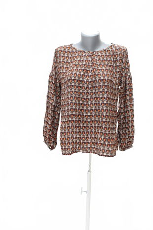 Dámske tričko Massimo Dutti bez potlače, farba vzorovaná, veľkosť M