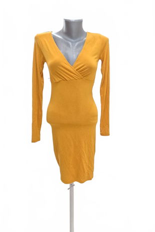 Dámske šaty Retro, farba žltá, veľkosť S