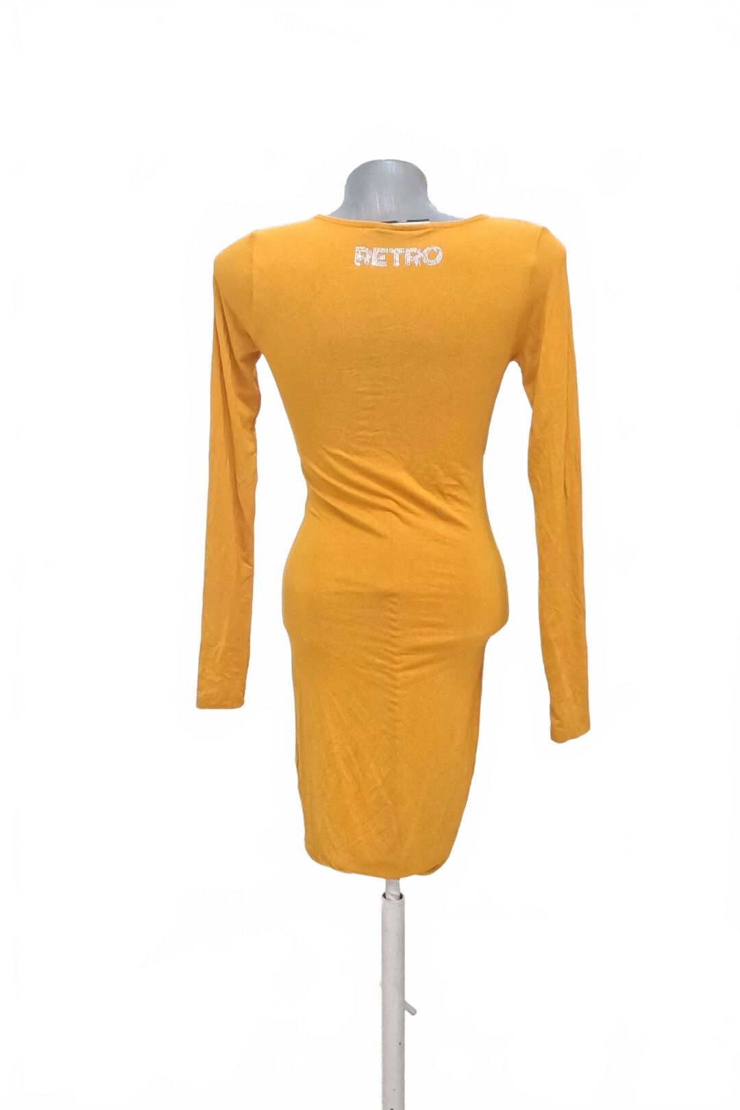 Dámske šaty Retro, farba žltá, veľkosť S