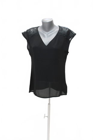 Dámske tričko Banana Republic bez potlače, farba čierna, veľkosť S