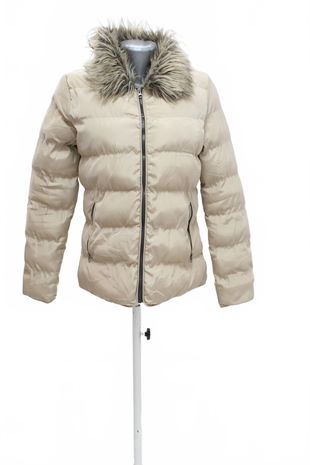 Dámska zimná bunda Gate, farba béžová, veľkosť M