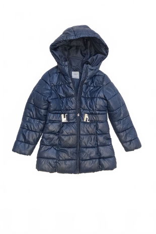 Dievčenská zimná bunda Terranova, farba modrá, veľkosť 128