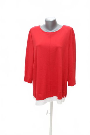 Dámské tričko Gerry Weber bez potisku, barva červená, velikost 46