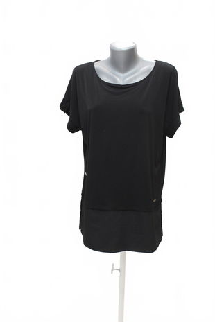 Dámske tričko Calvin Klein bez potlače, farba čierna, veľkosť M