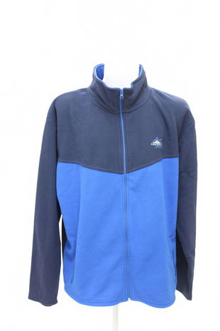 Pánská mikina Atlas For Men bez potisku, barva modrá, velikost 4XL