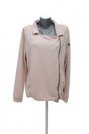 Dámská mikina Kixmi bez potisku, barva růžová, velikost 2XL