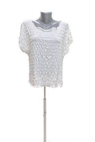 Dámské tričko C&A bez potisku, barva bílá, velikost XL