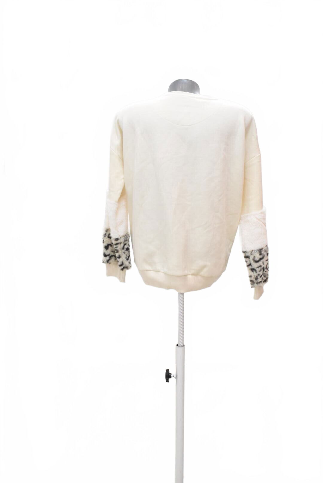 Dievčenská mikina F&F s potlačou, farba béžová, veľkosť 13-14 r