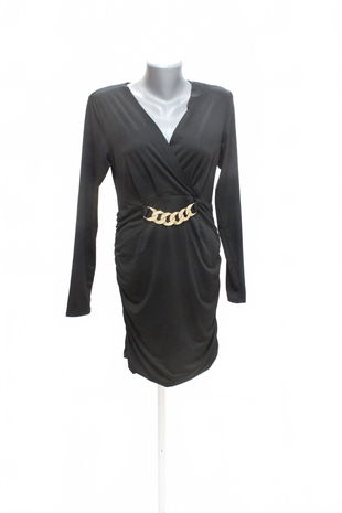 Dámske šaty Amisu, farba čierna, veľkosť 42