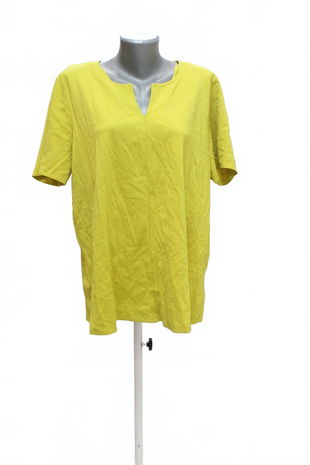 Dámské tričko Genesis bez potisku, barva žlutá, velikost XL