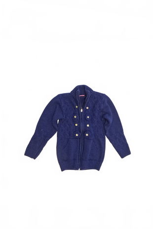 Dievčenský sveter Genesis, farba fialová, veľkosť 6-7 r