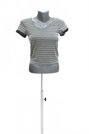 Dámske tričko Jennifer bez potlače, farba vzorovaná, veľkosť S