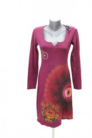 Dámske šaty Desigual, farba kvetovaná, veľkosť M