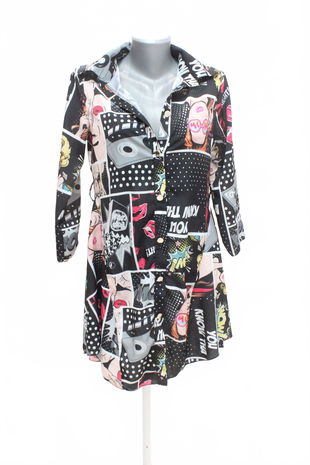 Dámske šaty New Collection, farba vzorovaná, veľkosť M