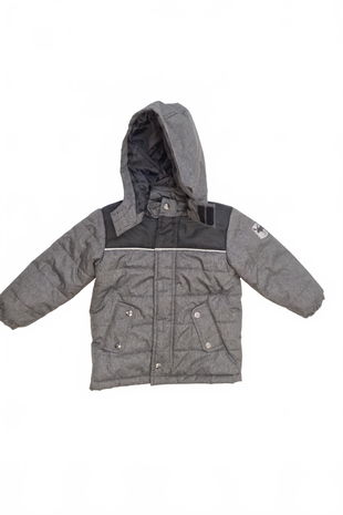 Chlapčenská zimná bunda Kiki & Koko, farba sivá, veľkosť 98
