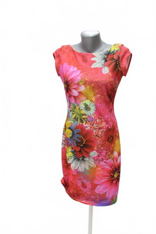 Dámske šaty Desigual, farba kvetovaná, veľkosť M