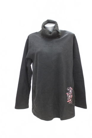 Dámska mikina Atlas For Women bez potlače, farba čierna, veľkosť 44