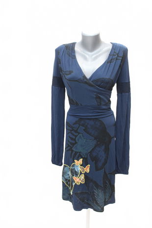 Dámske šaty Desigual, farba kvetovaná, veľkosť XS