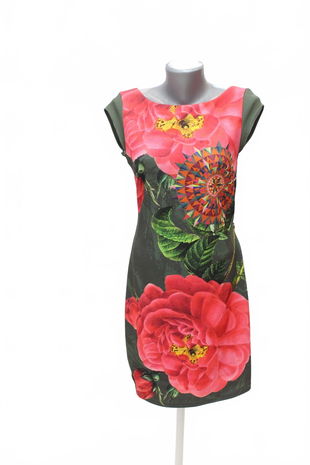Dámske šaty Desigual, farba kvetovaná, veľkosť S