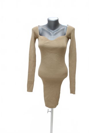 Dámske šaty Leger, farba béžová, veľkosť 34