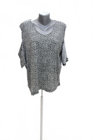 Dámské tričko Janina bez potisku, barva vzorovaná, velikost 48