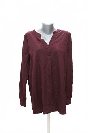 Dámské tričko Genesis bez potisku, barva bordó, velikost 2XL