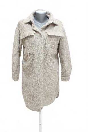 Dámsky kabát Amisu, farba béžová, veľkosť 34