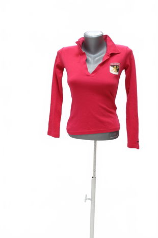 Dámske tričko Tommy Hilfiger s potlačou, farba ružová, veľkosť S